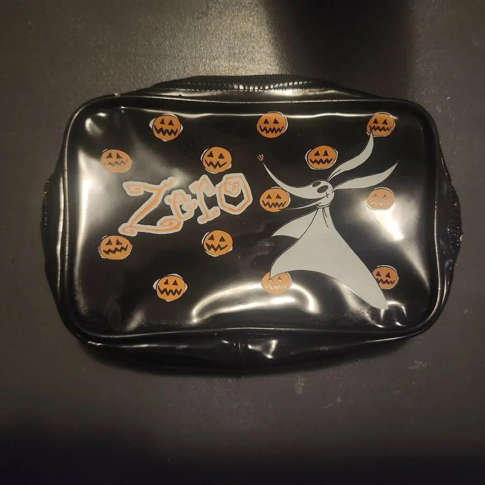 Disney Nightmare Before Christmas Zero Makeup Bag Coin Purse Wallet 90s vintage